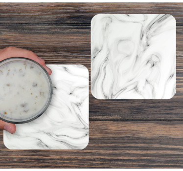 Coasters marble swirl design - TenStickers