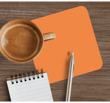 Coasters simple orange surface - TenStickers
