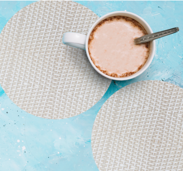 Coasters textured round surface mats - TenStickers