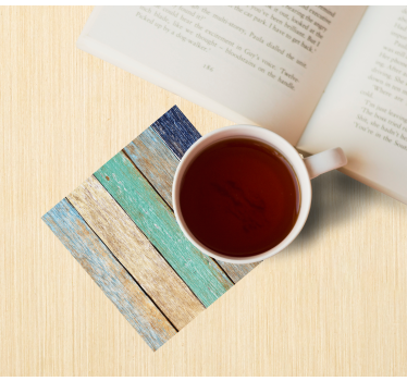 Coasters weathered wood planks coasters - TenStickers