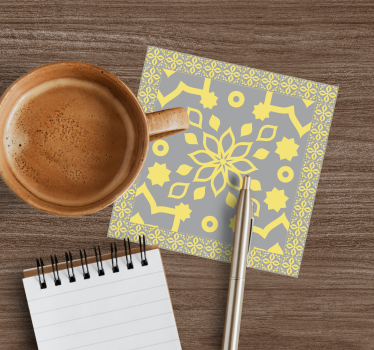 Coasters with detailed botanical design - TenStickers