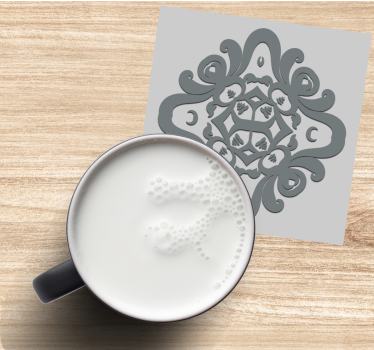 Coasters with detailed design motif - TenStickers
