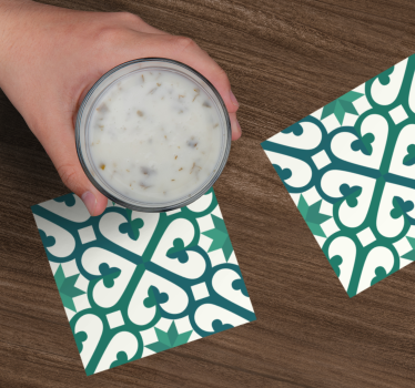 Coasters with detailed geometric design - TenStickers