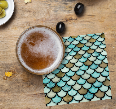 Coasters with scalloped layered effect - TenStickers