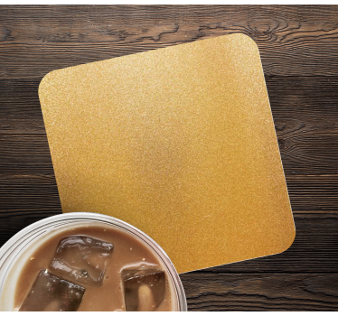 Coasters with shimmering golden surface - TenStickers
