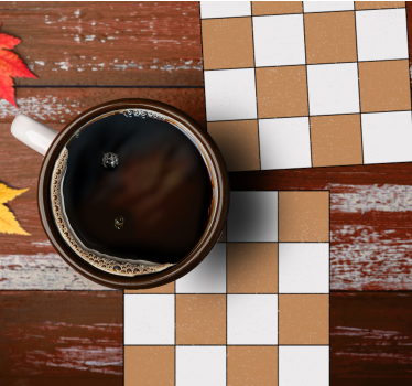 Coasters with square textured surface - TenStickers