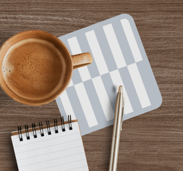 Coasters with striped surface pattern - TenStickers
