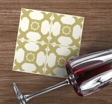Coasters with symmetrical pattern design - TenStickers