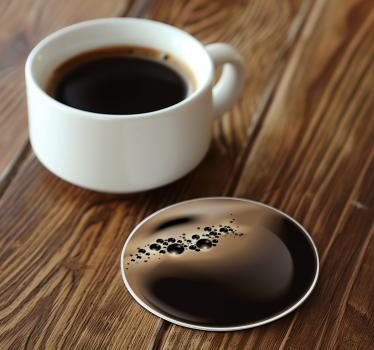 Coffee mug design coaster - TenStickers