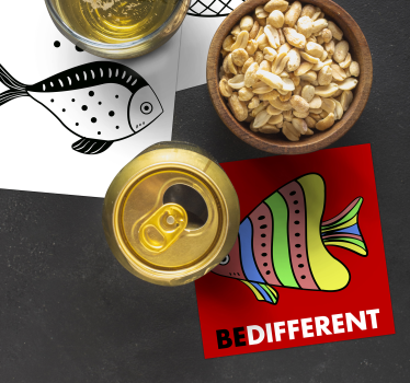 Counterflow fish coasters - TenStickers