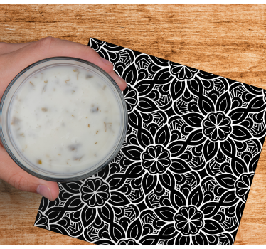 Elaborate floral motif coasters - TenStickers
