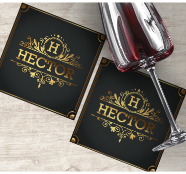 Elegance personalised beer mats - TenStickers