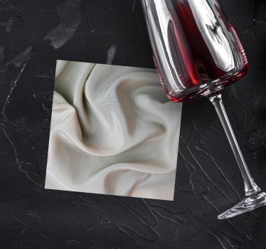 Elegant soft fabric texture coasters - TenStickers