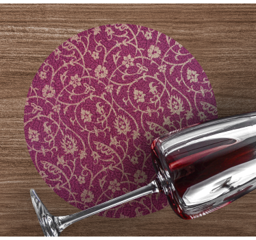 Floral motif surface coasters - TenStickers