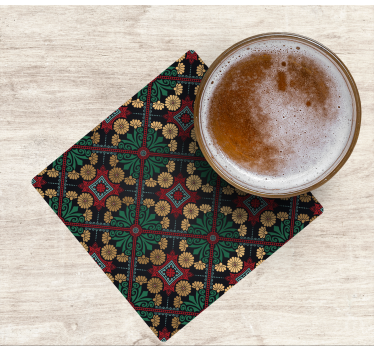 Floral patterned coasters - TenStickers