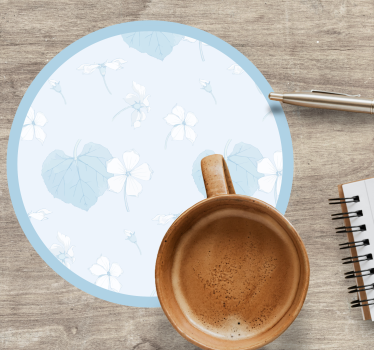 Floral print surface coasters - TenStickers