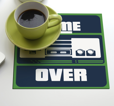 Gamer geeky coasters - TenStickers
