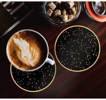 Geek coasters celestial pattern designs - TenStickers