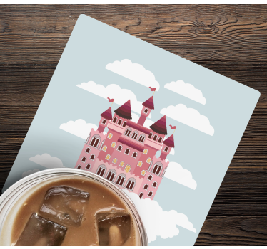 Geek coasters fairytale castle design - TenStickers