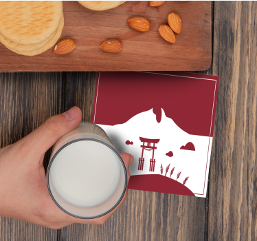 Geek coasters inspired by mountain torii gate - TenStickers