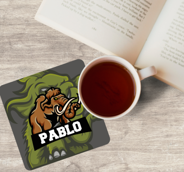 Geek coasters mammoth emblem design - TenStickers