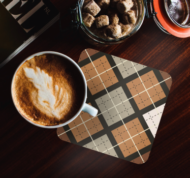 Geometric pattern squares coasters - TenStickers