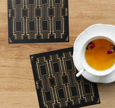 Geometric patterned coasters - TenStickers