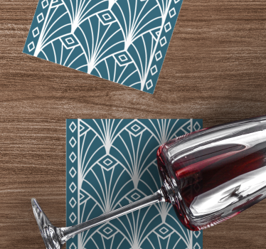 Geometric patterned motif coasters - TenStickers