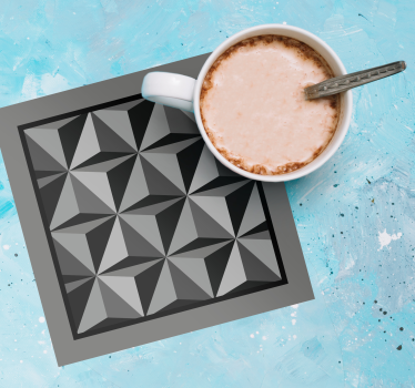 Geometric shape pattern coasters - TenStickers
