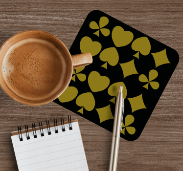 Geometric shapes pattern coasters - TenStickers