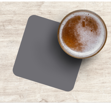 Grey modern drink coaster - TenStickers
