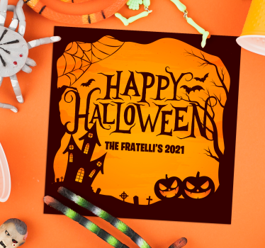 Halloween coasters for a spooky halloween celebration - TenStickers