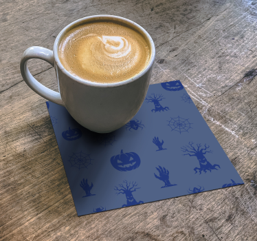 Halloween coasters spooky shadows design - TenStickers