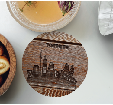 Laser cut coaster  retro coasters - TenStickers