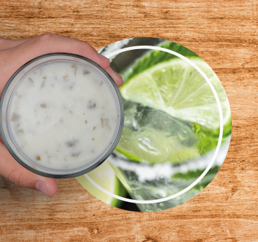 Lemon drink retro coasters - TenStickers