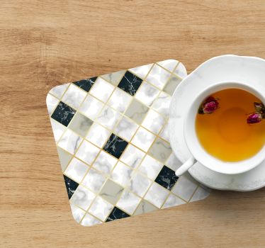 Marble patterned coasters - TenStickers