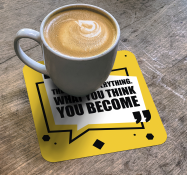 Motivational quote what you bring sayings coasters - TenStickers