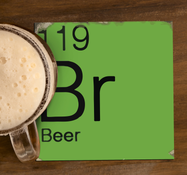 Periodic table geeky coasters - TenStickers