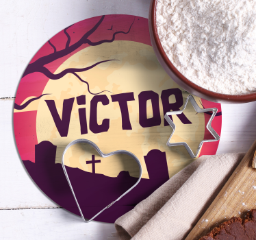 Personalised Halloween coasters - TenStickers