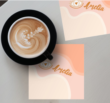 Personalizable coasters personalized soft curves - TenStickers