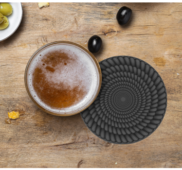 Spiral pattern round coasters - TenStickers