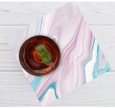 Swirled color patterns coasters - TenStickers
