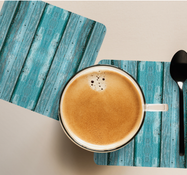 Textured plank surface coasters - TenStickers