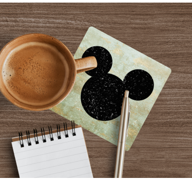 Vintage mickey mouse retro coasters - TenStickers