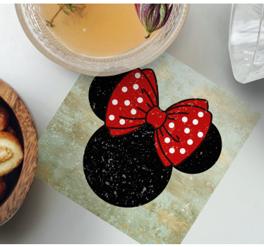 Vintage minnie mouse retro coasters - TenStickers
