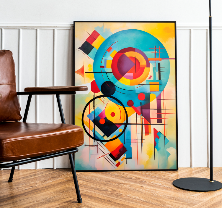 Abstract expressionism art poster - TenStickers