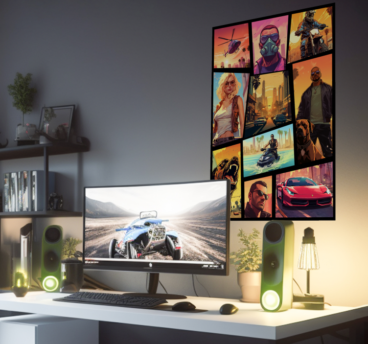 Adventure action collage poster for teenager - TenStickers