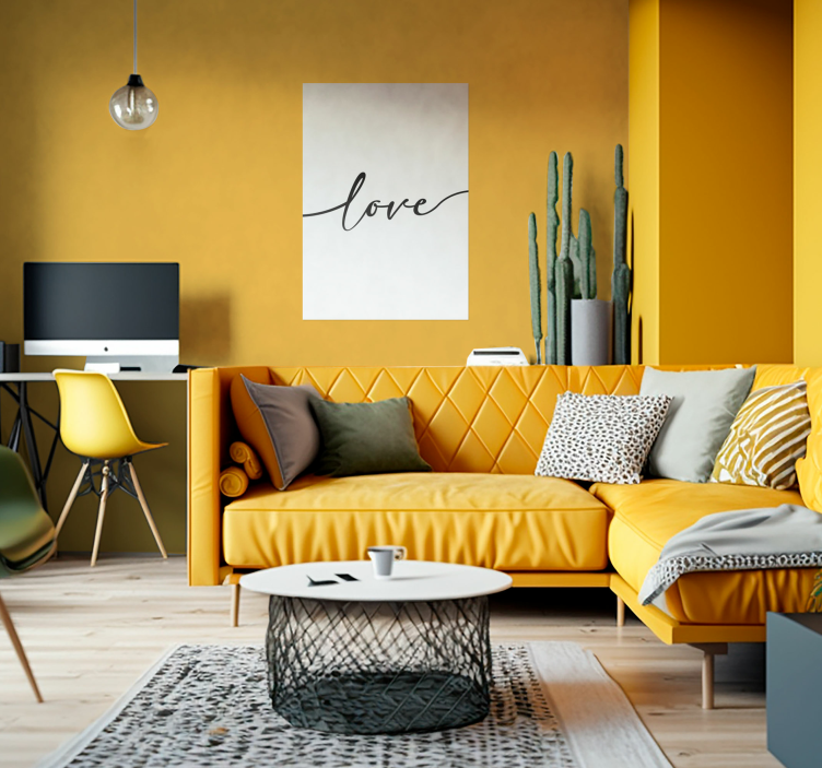 Amor Love text quote poster - TenStickers