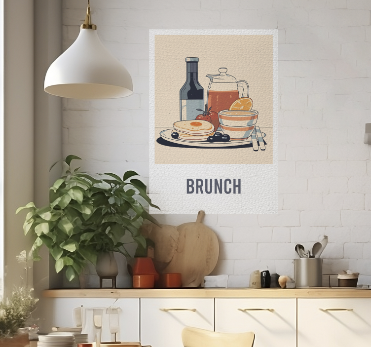 Brunch breakfast food poster - TenStickers