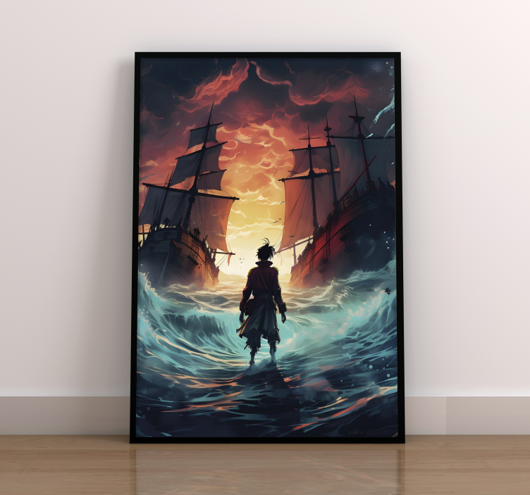Epic pirate and shipwreck poster for teenager - TenStickers